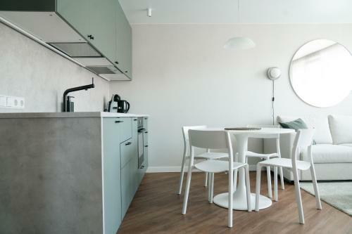 Grey Green Cozy Apartment