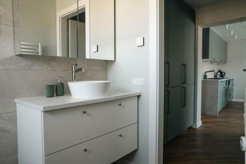 Grey Green Cozy Apartment