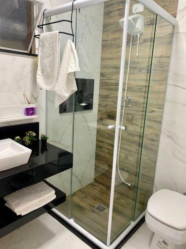 Apartamento Flat Com Varanda Com Vista Para O Lago No Cavalinho Branco