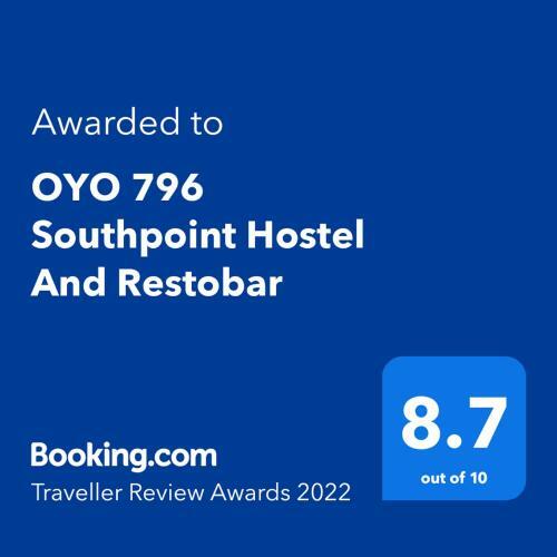 Hotel Oyo 796 Southpoint Hostel And Restobar