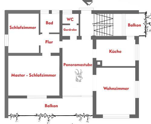 Apartamento Ferienwohnung Felsenblick