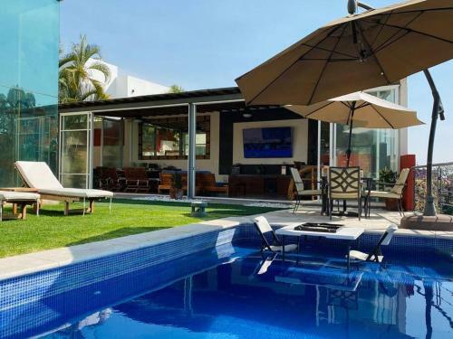 Casa Con Vista �nica Alberca Privada Palapa Tv
