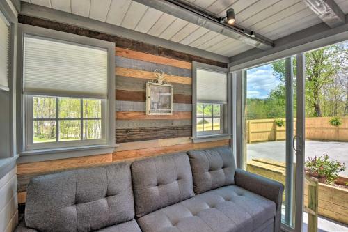 Blairsville Tiny Home Covered Furnished Deck