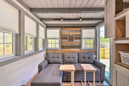 Blairsville Tiny Home Covered Furnished Deck