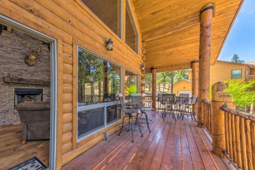 Quiet Ruidoso Cabin Wraparound Deck And Grills