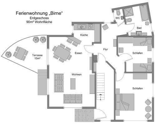 Apartamento Obsthaus Ferienwohnung Birne