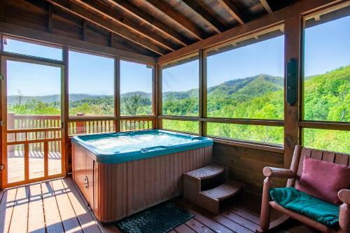 Highland View Hot Tub Pool Table Fireplace
