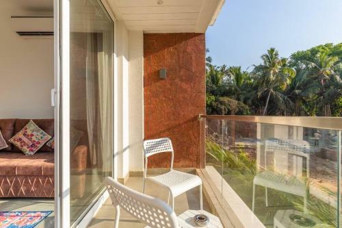 Apartamento 1br Calangute Nr Beach Pool Gym & Sunsets