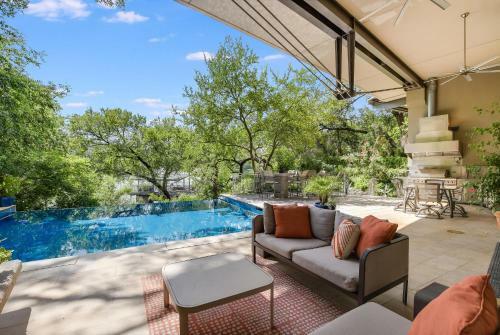 The Above Waterfalls On Lake Austin