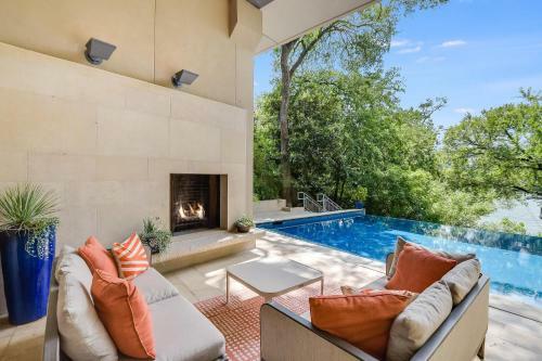The Above Waterfalls On Lake Austin
