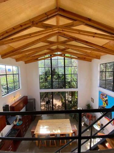 Villa Modern Loft House With Exposed Timber Trusses