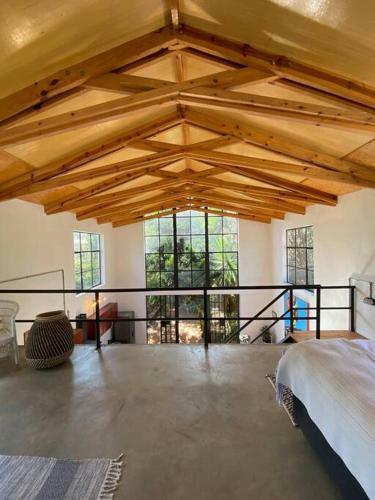 Villa Modern Loft House With Exposed Timber Trusses