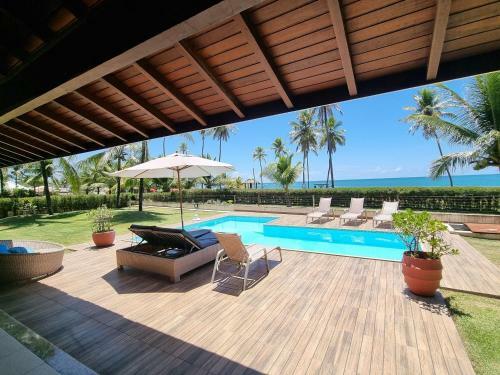 Para�so P� Na Areia Com 6 Quartos