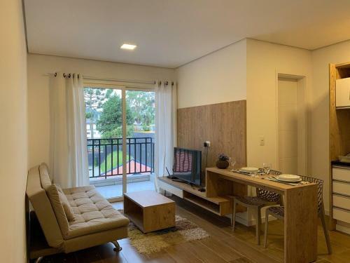 Apartamento Encantador Flat No Centrinho Do Capivari