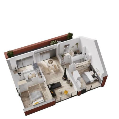 Apartamento De Ole School - Gro�z�giges Loft Mit Kamin (apt. 23)