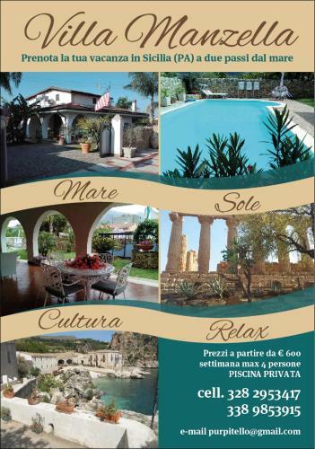 Villa Manzella Piscina Privata