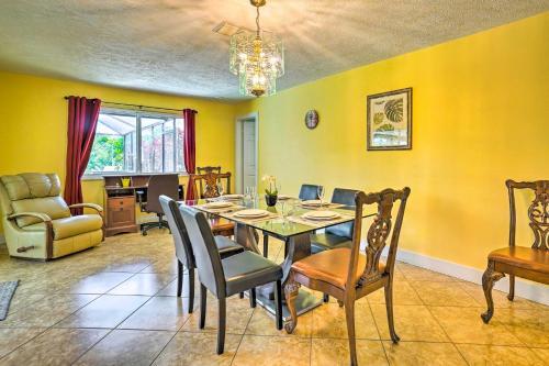 Bright Cape Coral Home Canal Access On-site!
