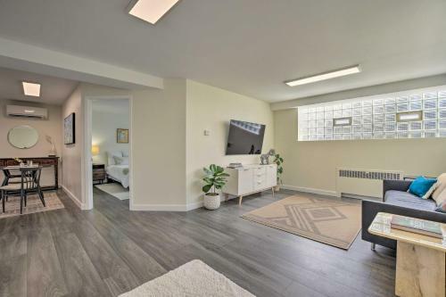 Apartamento Stylish, Bright Garden-level Apt With Fireplace