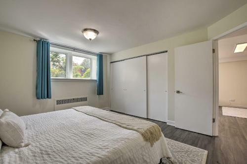 Apartamento Stylish, Bright Garden-level Apt With Fireplace