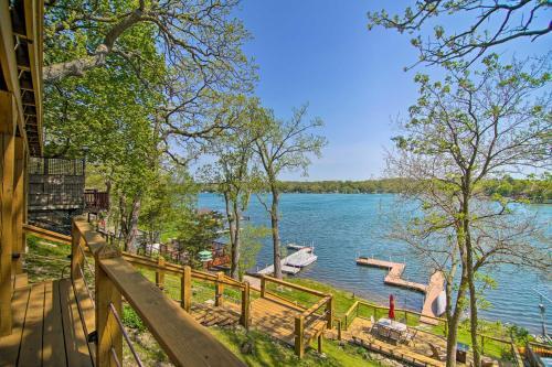 Serene Lakefront Escape Boat Dock And Grill!