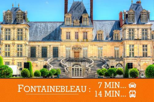 Apartamento Duplex Standing 7min?fontainebleau-insead?45min?paris