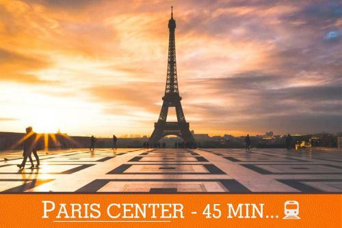 Apartamento Duplex Standing 7min?fontainebleau-insead?45min?paris