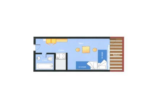 Apartamento R�sidence Grand Arbois - Studio Pour 2 Personnes 87
