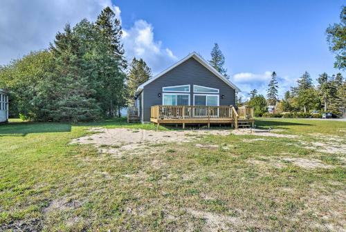 St Ignace Cottage With Deck And Beach On Lake Huron!