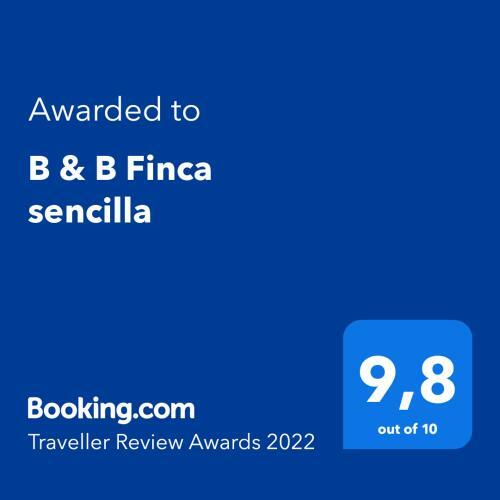 Albergue B & B Finca Sencilla
