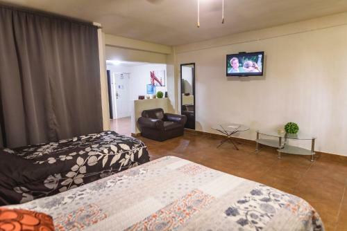 Apartamento Suite Con 2 Recamaras,2mini Splits, Parking Wifi 100 Mb, Cocina
