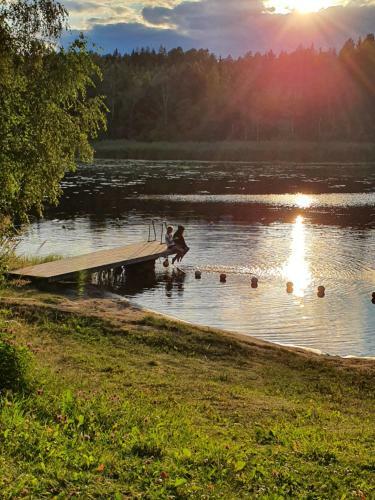 Sj�n�ra Liten Stuga Med Sovloft, Toalett I Huset Bredvid