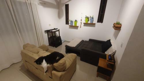 Sof� Cama Na Sala Em Casa Compartilhada