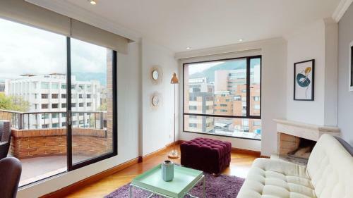 Apartamento Espectacular Apto Con Chimenea Y Terraza Privada