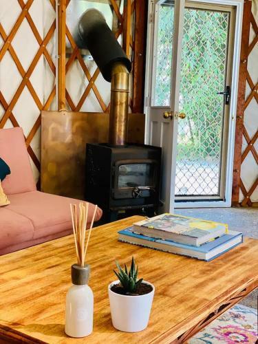 Byron Bay Hinterland Luxury Ivory Yurt
