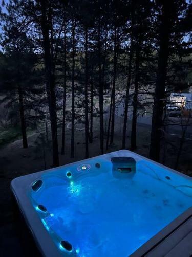 The A On Red Field, Hot Tub, Tesla Charger, A/c