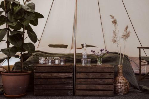 Lyxig Glamping I Naturreservat Ink. Frukost
