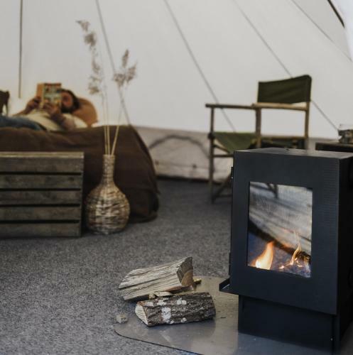 Lyxig Glamping I Naturreservat Ink. Frukost