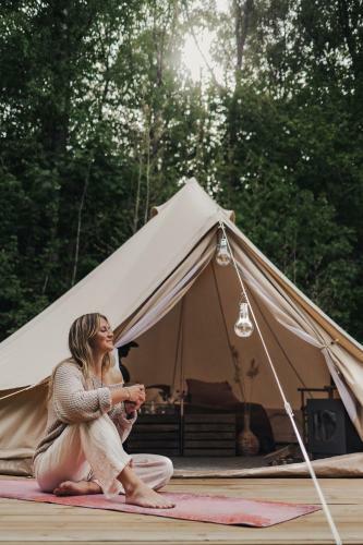 Lyxig Glamping I Naturreservat Ink. Frukost