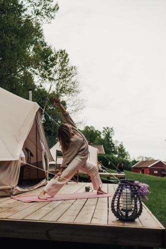 Lyxig Glamping I Naturreservat Ink. Frukost