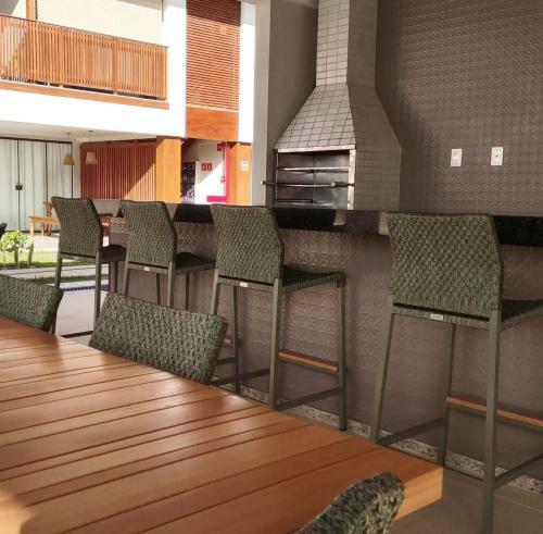 Apartamento Village Com Piscina, P� Na Areia, 2 Su�tes