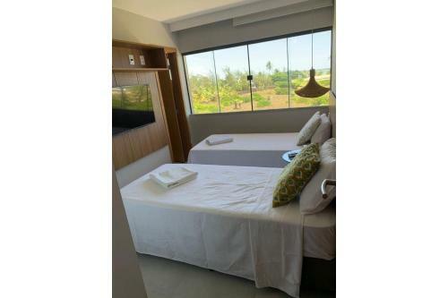 Apartamento Village Com Piscina, P� Na Areia, 2 Su�tes