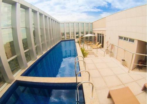 Apartamento Flat Hotel Vision Com Varanda+garagem
