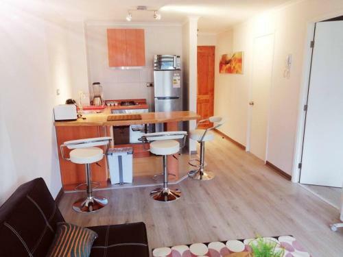 Apartamento Puc�n, Acogedor Departamento, C�modo E Iluminado