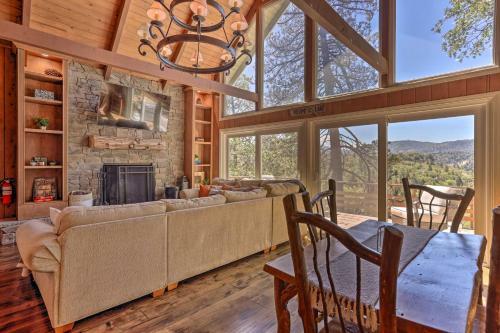 Scenic Escape Fire Pit, Lake Arrowhead Views