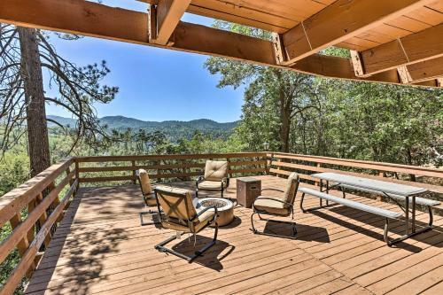Scenic Escape Fire Pit, Lake Arrowhead Views