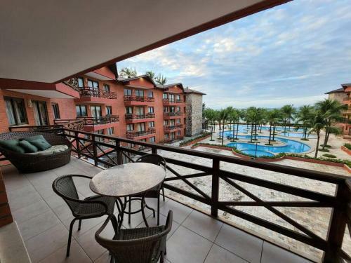 Apartamento Flat De 2 Quartos Com Linda Vista-mar P�-na-areia!