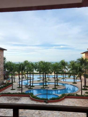Apartamento Flat De 2 Quartos Com Linda Vista-mar P�-na-areia!