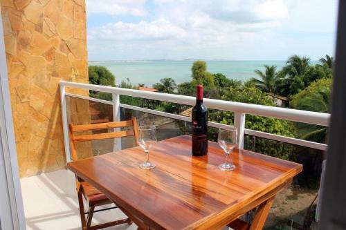 Apartamento Flat Com Varanda E Vista Mar