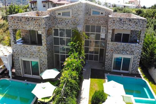 Blue Stone Pool Villa Crete Sea View