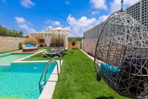Blue Stone Pool Villa Crete Sea View